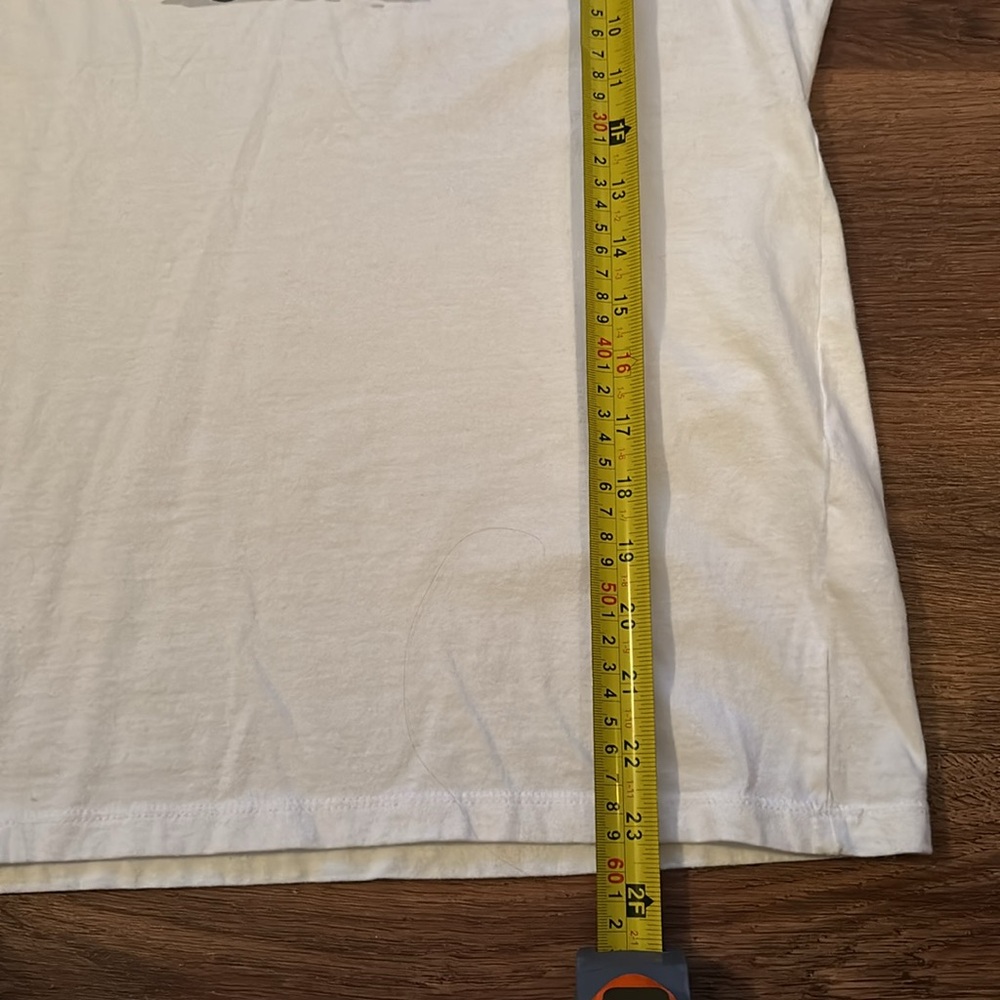 J. Crew White Tee with Pink Car and Green Palm Design - Picture 4 of 6